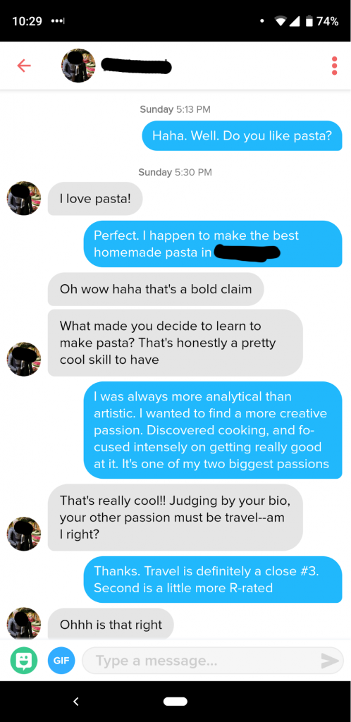 Conversation examples sex 50 Extremely