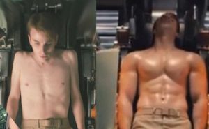 How to become an alpha male: skinny guy vs. ripped guy.