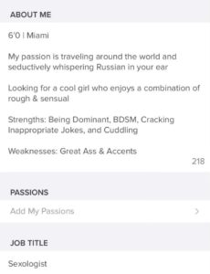 sexual bio