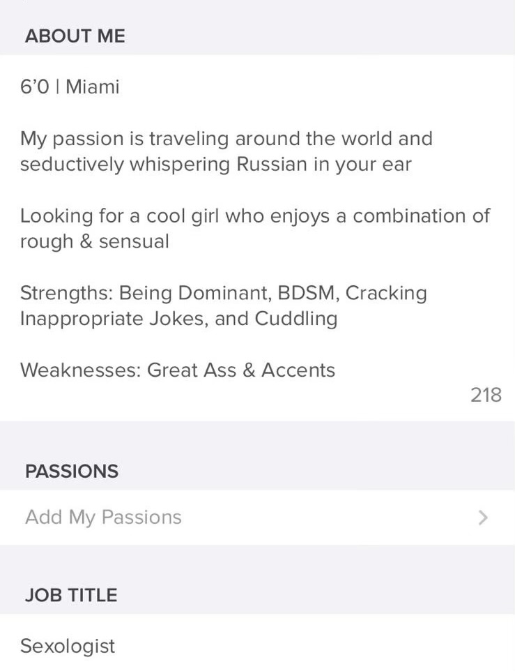 sexual bio
