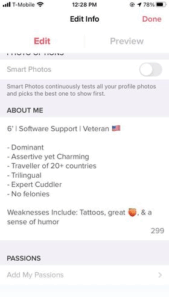 best tinder bios