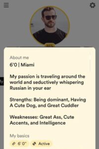 successful tinder bio