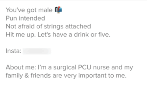 witty tinder bio