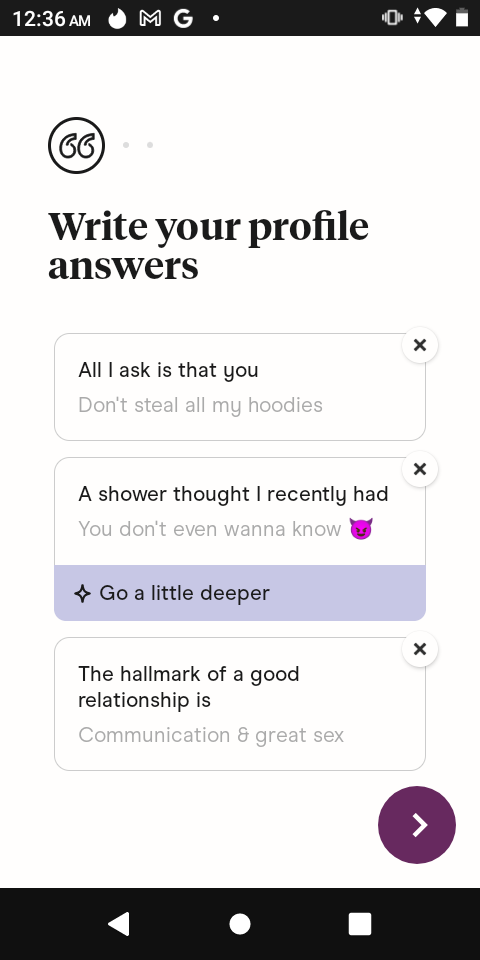 best hinge prompts