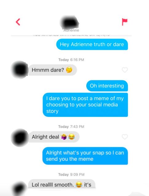 truth or dare pick up line