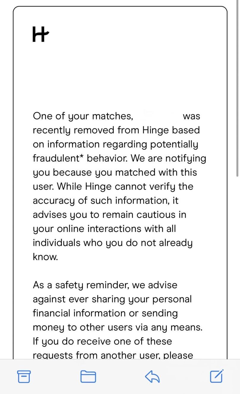 hinge ban